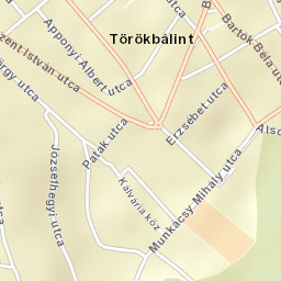 Törökbálint Street Map