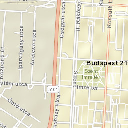 Budapest XXI. kerület Street Map