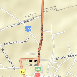 Hârlău Street Map