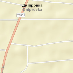Dniprovka Street Map