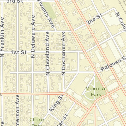 222 North Wenatchee Avenue, Wenatchee Street Map