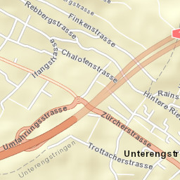 Unterengstringen Street Map
