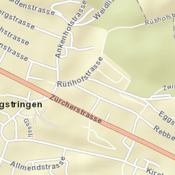 Oberengstringen / Sonnenberg Street Map