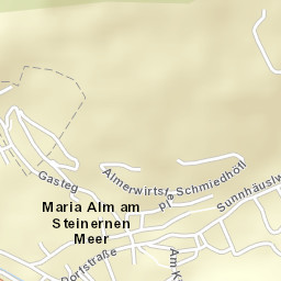 Maria Alm am Steinernen Meer Street Map