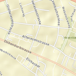 Zürich (Kreis 12) / Hirzenbach Street Map