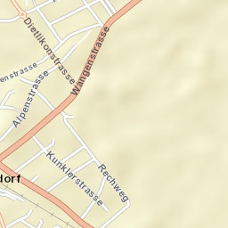 Dübendorf / Kunklerstrasse Street Map