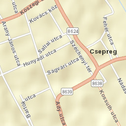 Csepreg Street Map