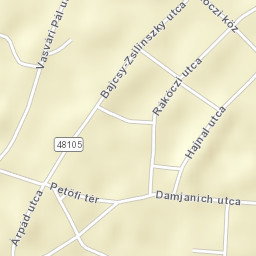 Monostorpályi Street Map