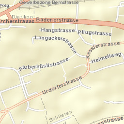 Schlieren / Spital Street Map