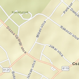 Csákvár Street Map