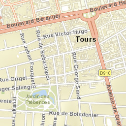 Tours Street Map