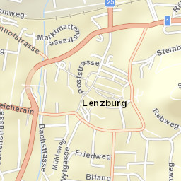 Lenzburg Street Map