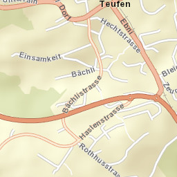 Teufen Street Map