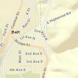 64-98 Castner Street, Belt, MT 59412 Street Map