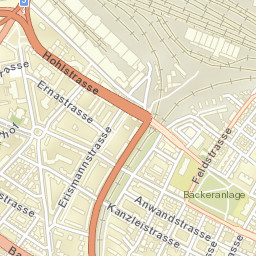 Zürich (Kreis 4) / Aussersihl Street Map