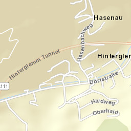 Hinterglemm Street Map
