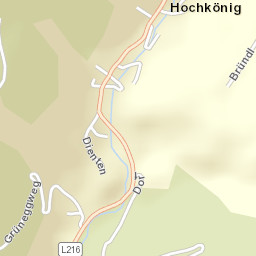 Dienten am Hochkönig Street Map