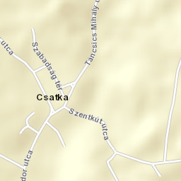 Csatka Street Map