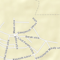 Jánoshida Street Map