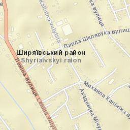 Shyryayeve Street Map