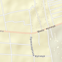 Dniprorudne Street Map