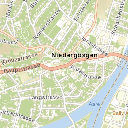 Niedergösgen Street Map
