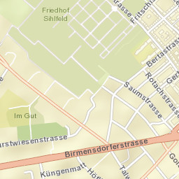 Zürich (Kreis 3) / Sihlfeld Street Map