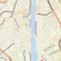 Zürich (Kreis 1) / Lindenhof Street Map