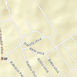 Súr Street Map
