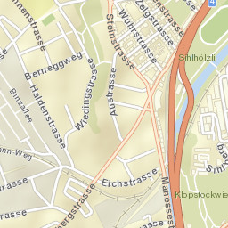 Zürich (Kreis 3) / Alt-Wiedikon Street Map