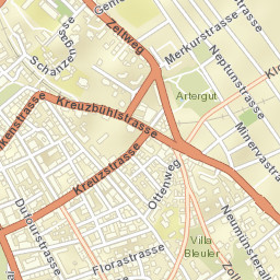 Zürich Street Map