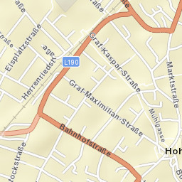 Hohenems Street Map