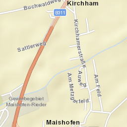 Maishofen Street Map