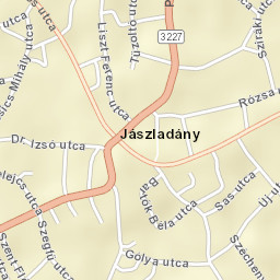 Jászladány Street Map