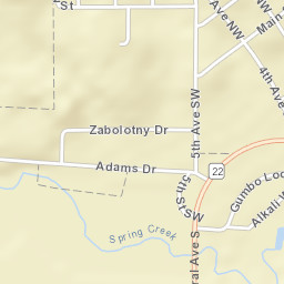 228-298 Hill Top Drive, Killdeer, ND 58640 Street Map