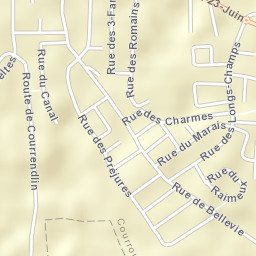Courroux Street Map