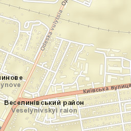 Veselynove Street Map