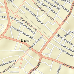 Bezirk Uster Street Map