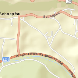 Schnepfau Street Map