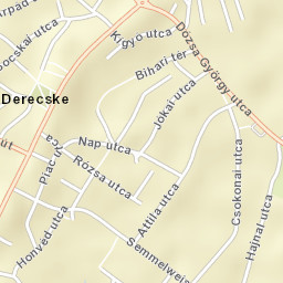 Derecske Street Map