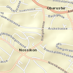 Uster / Nossikon Street Map
