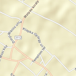 Tápiószentmárton Street Map