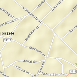 Tápiószele Street Map