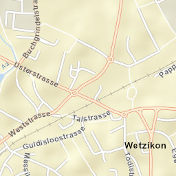 Wetzikon Street Map