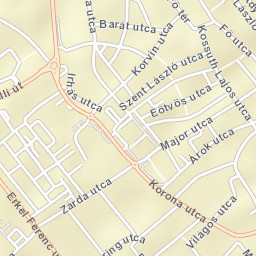 Pápa Street Map