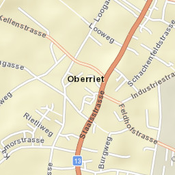 Oberriet Street Map