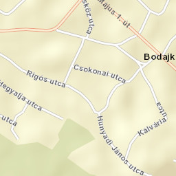 Bodajk Street Map