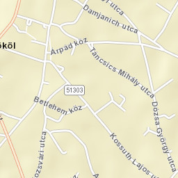 Tököl Street Map