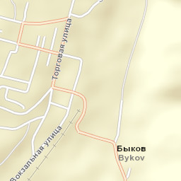 Bykov Street Map