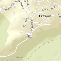 Fraxern Street Map